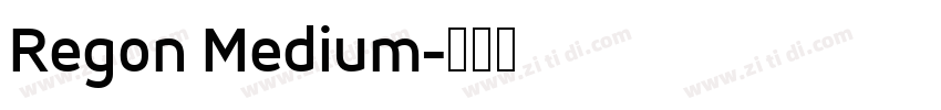 Regon Medium字体转换